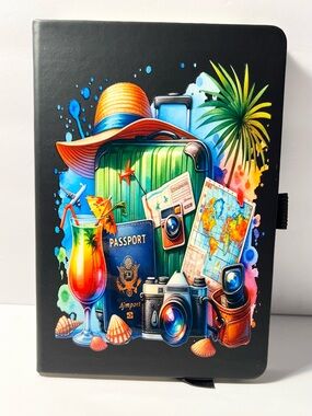 Travel A5 Hardcover Journal Notebook | Adventure Travel Planner Diary | Vacation